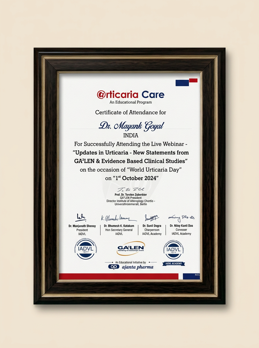 Urticaria Care — World Urticaria Day Live Webinar